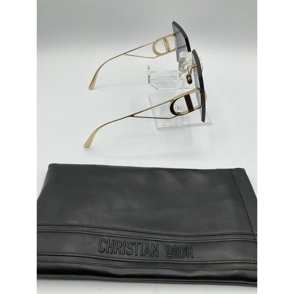 Pre-Owned CHRISTIAN DIOR Sunglasses-TF18017381, Blue Lens/Gold Frame - Picture 2 of 10